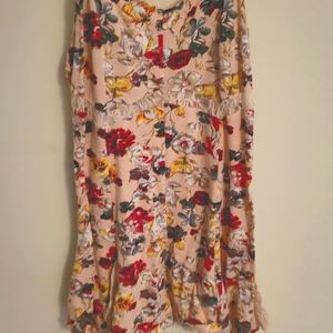 Pastel pink floral dress